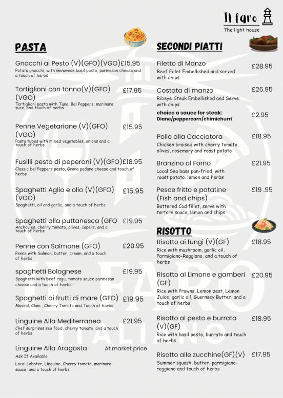 Il Faro Guernsey Pasta