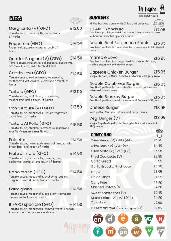 Il Faro Guernsey Pizza